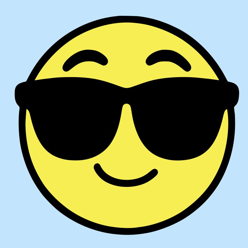 emoji with sunglasses