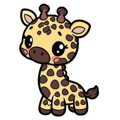 super duper cute giraffe