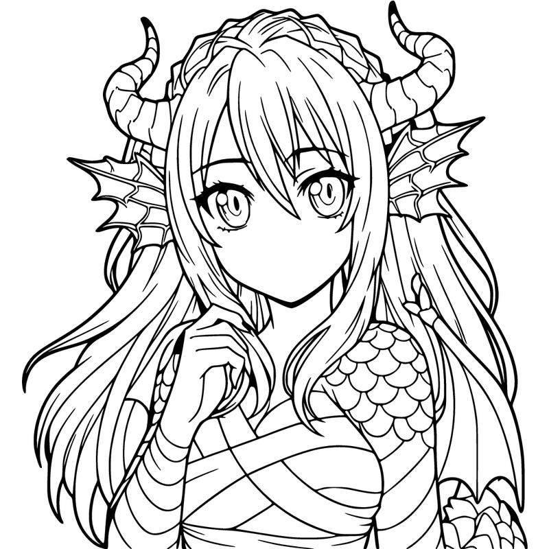 realistic dragon girl