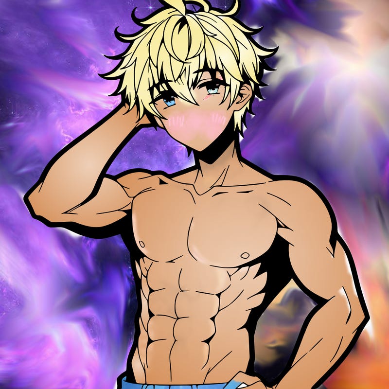 hot anime boy with abs