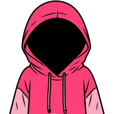 faceless girl in hoodie