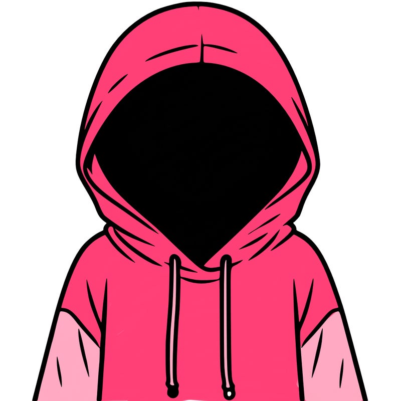 faceless girl in hoodie