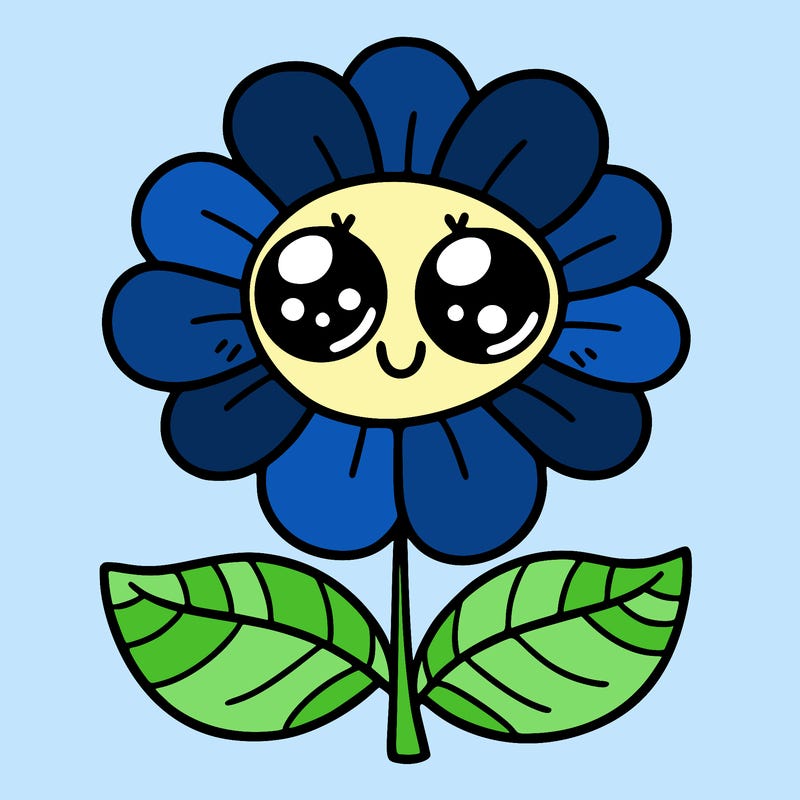 flower with eyes