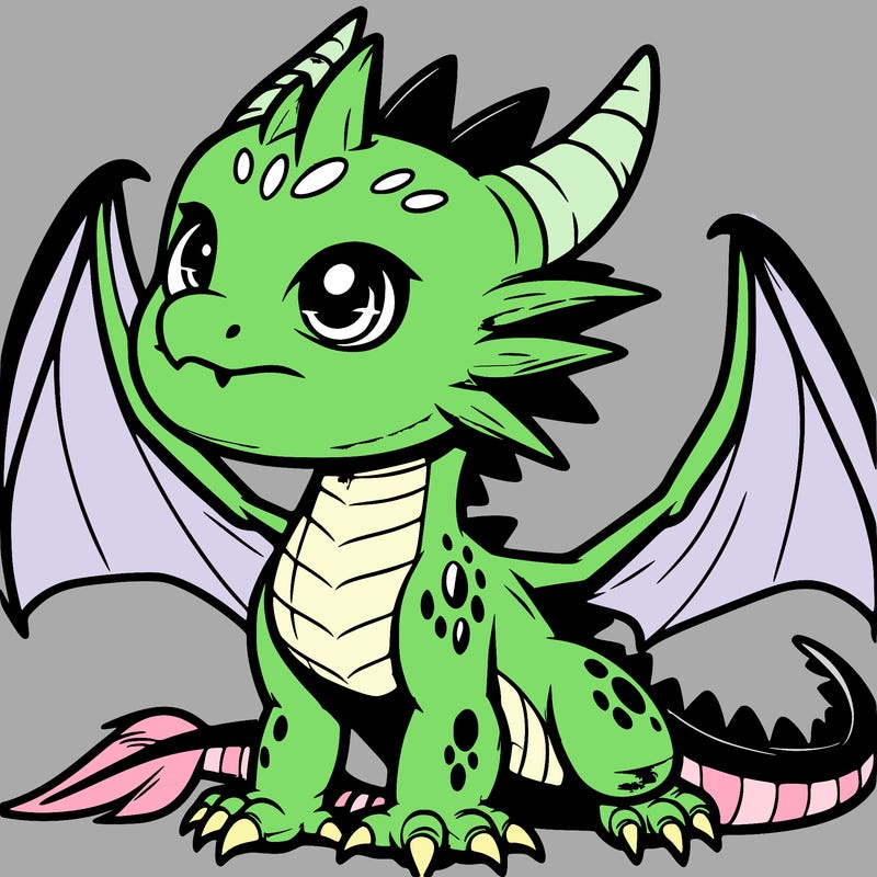 fierce baby night dragon