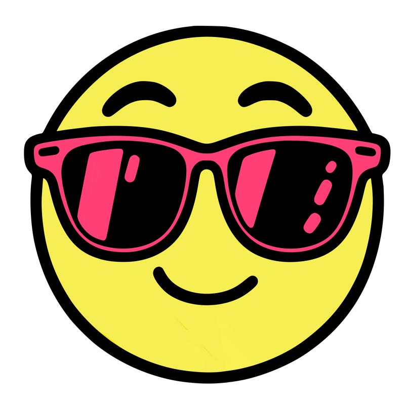 emoji with sunglasses