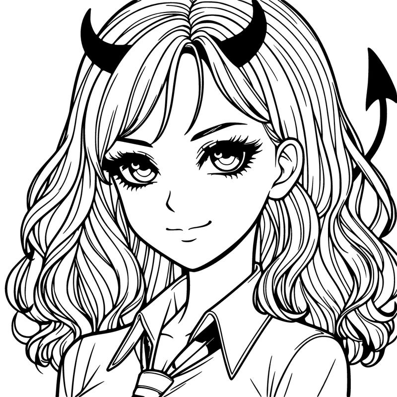devil girl realistic person