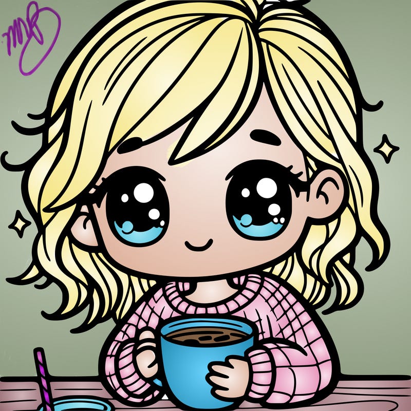 girl drinking coffee