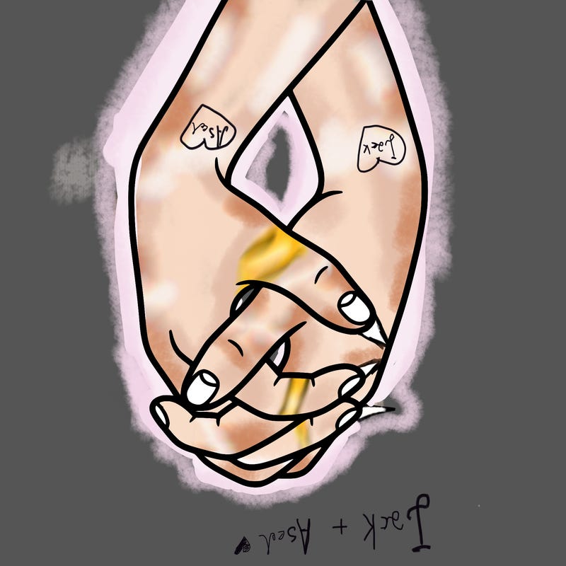 hands in shape of heart