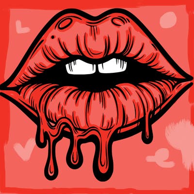 lips that look realistic and drip