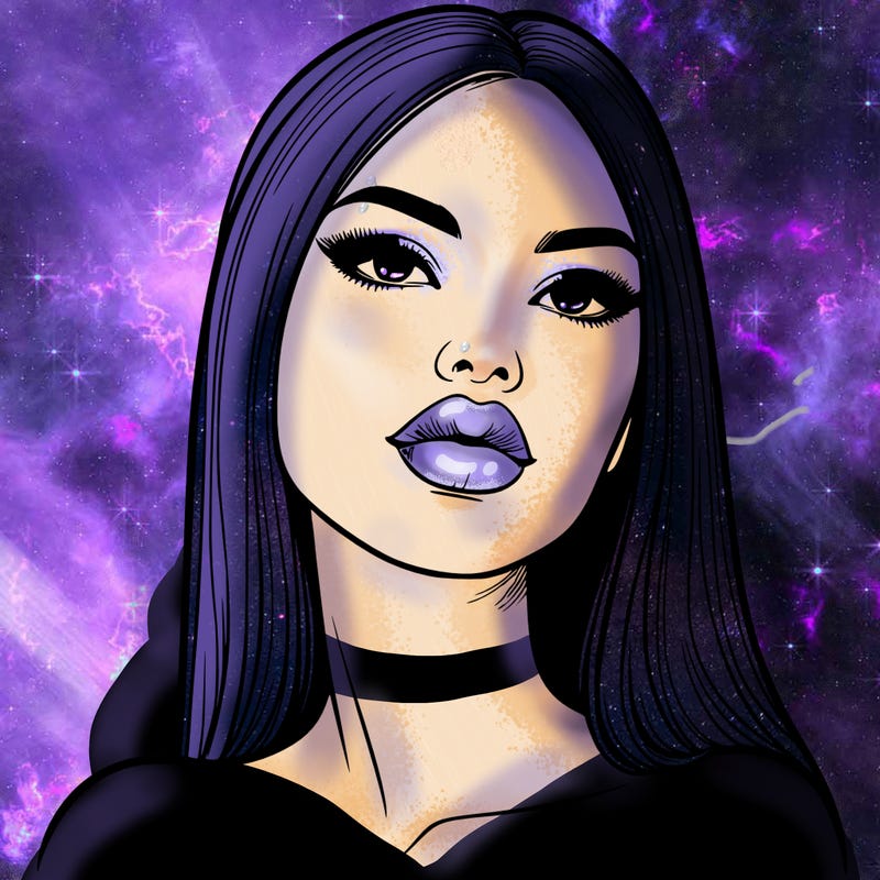 realistic woman with full lips