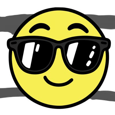 emoji with sunglasses