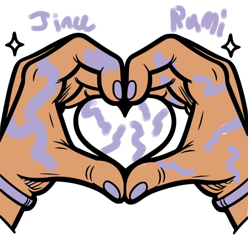 two hands make a heart