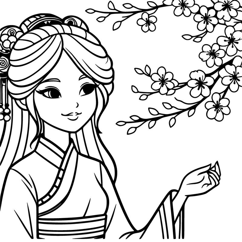 woman in chinese clothes