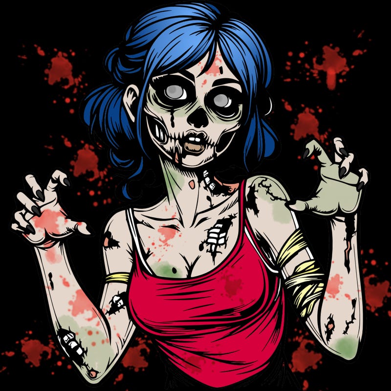 realistic zombie girl