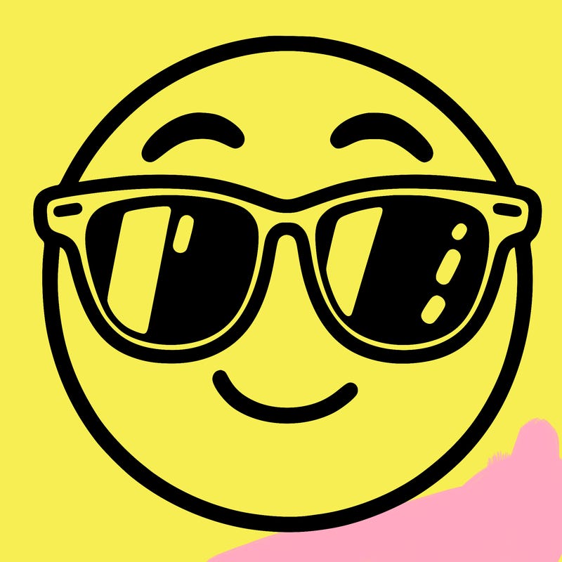 emoji with sunglasses