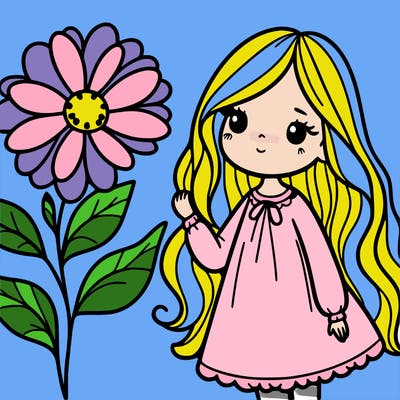 girl flower