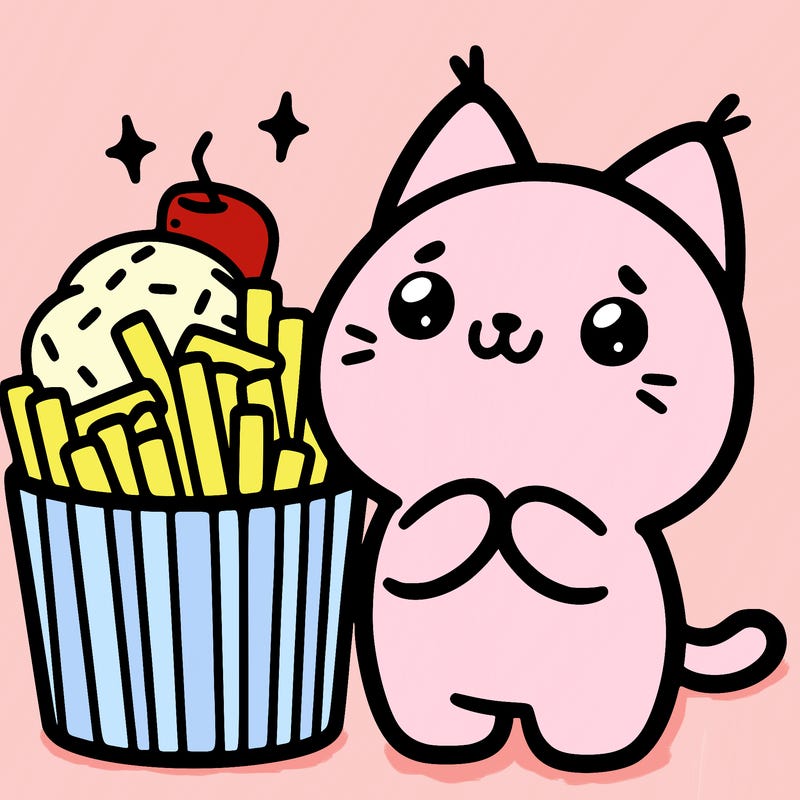 cute food cat