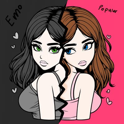 realistic girl split