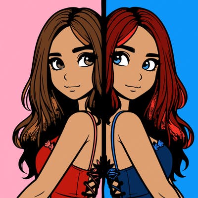 a realistic girl split