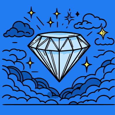 like a diamond in the sky