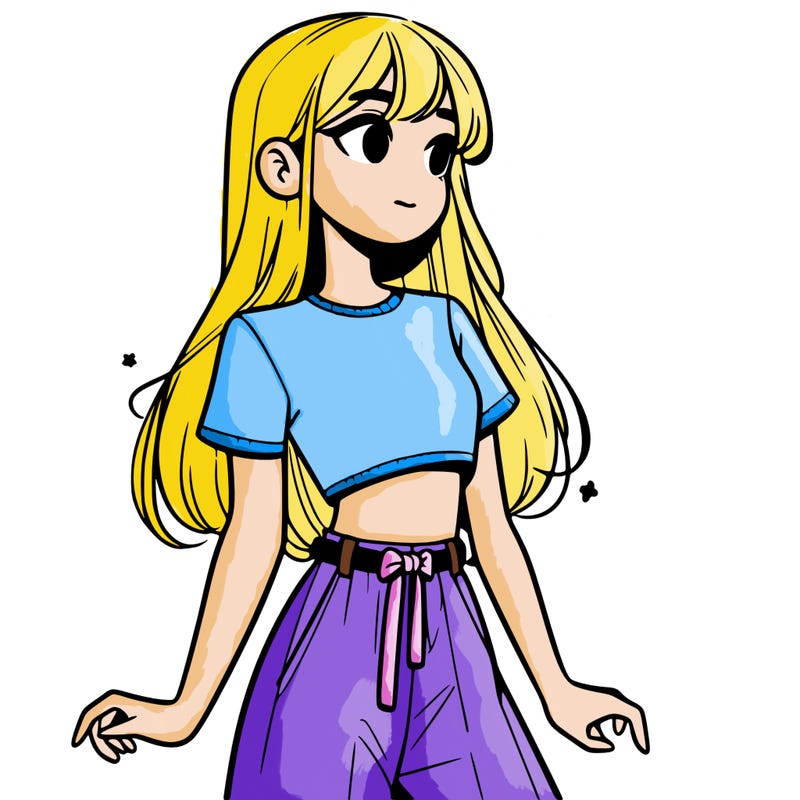 girl in a cute crop top