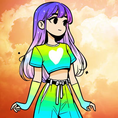 girl in a cute crop top