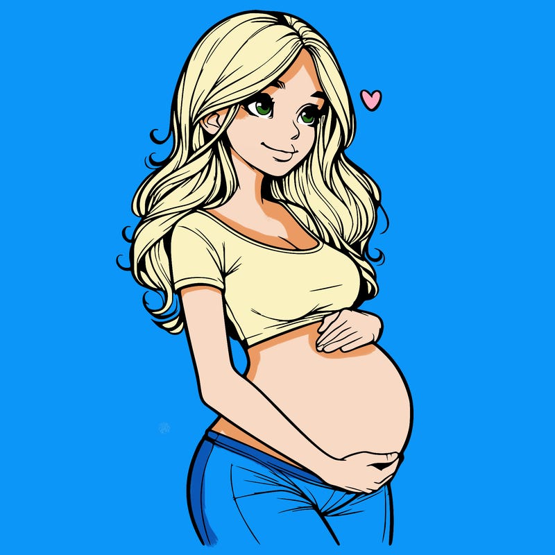 realistic pregnant girl