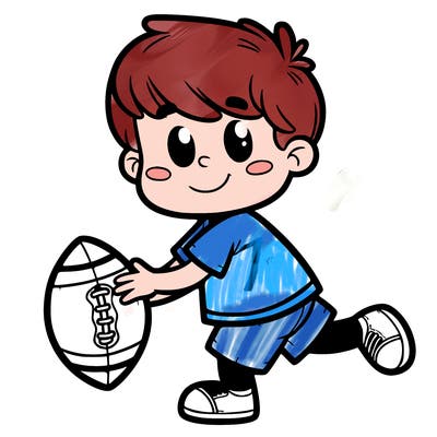 boy with a football