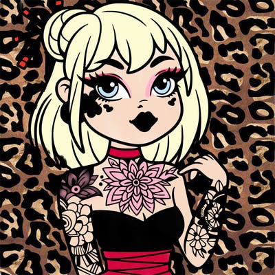 woman with japanese tattoos