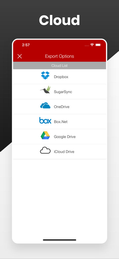 PDF Maker Pro:Splitter,Merger - Cloud storage export options in the PDF Maker Pro app