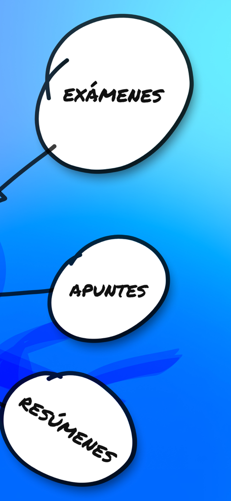 Wuolah: Apuntes & Educación - Diagramme montrant les catégories de notes d'examens et de résumés en espagnol