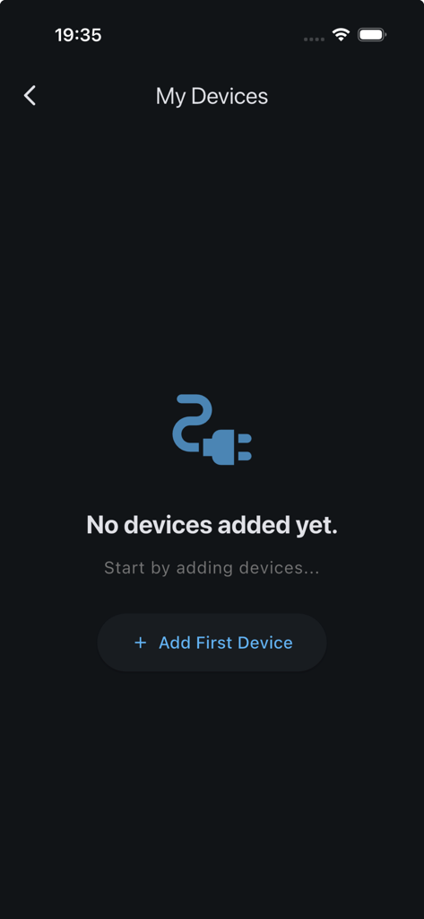 Empty My Devices screen in the Solar System Calculator Pro app