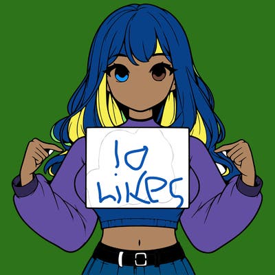 girl holding a blank sign in a long sleeve crop top