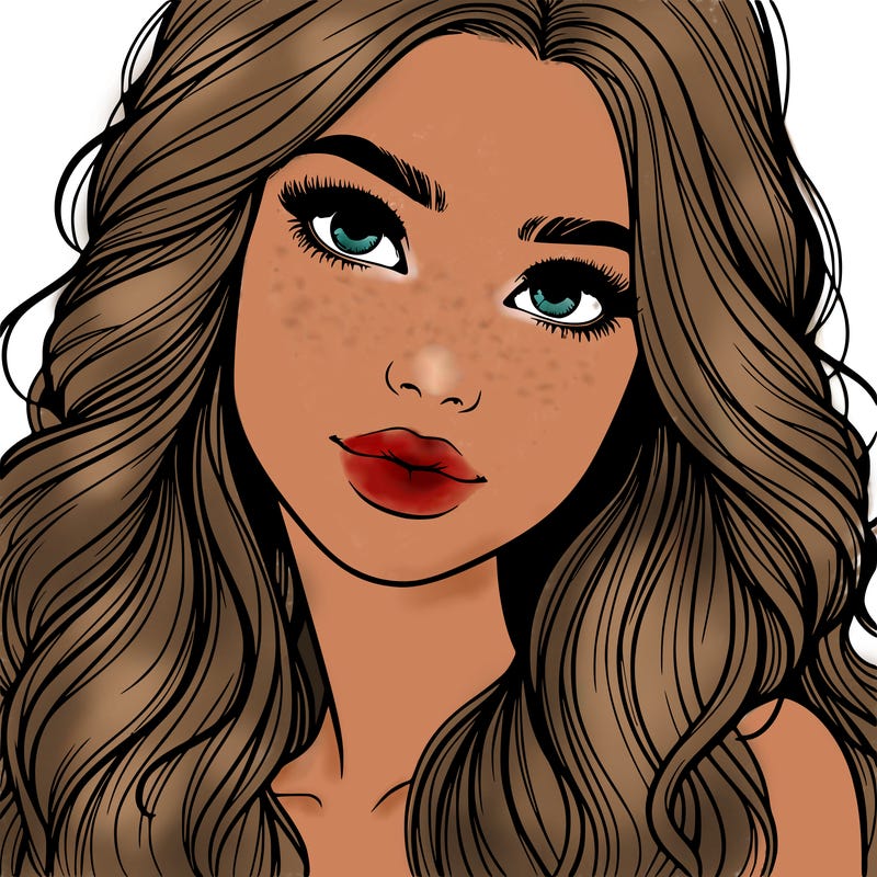 beautiful realistic girl