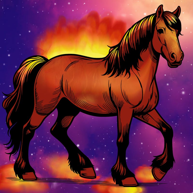 realistic horse