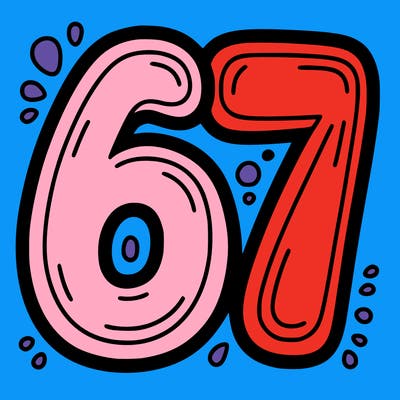 the number 67