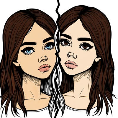 realistic girl split