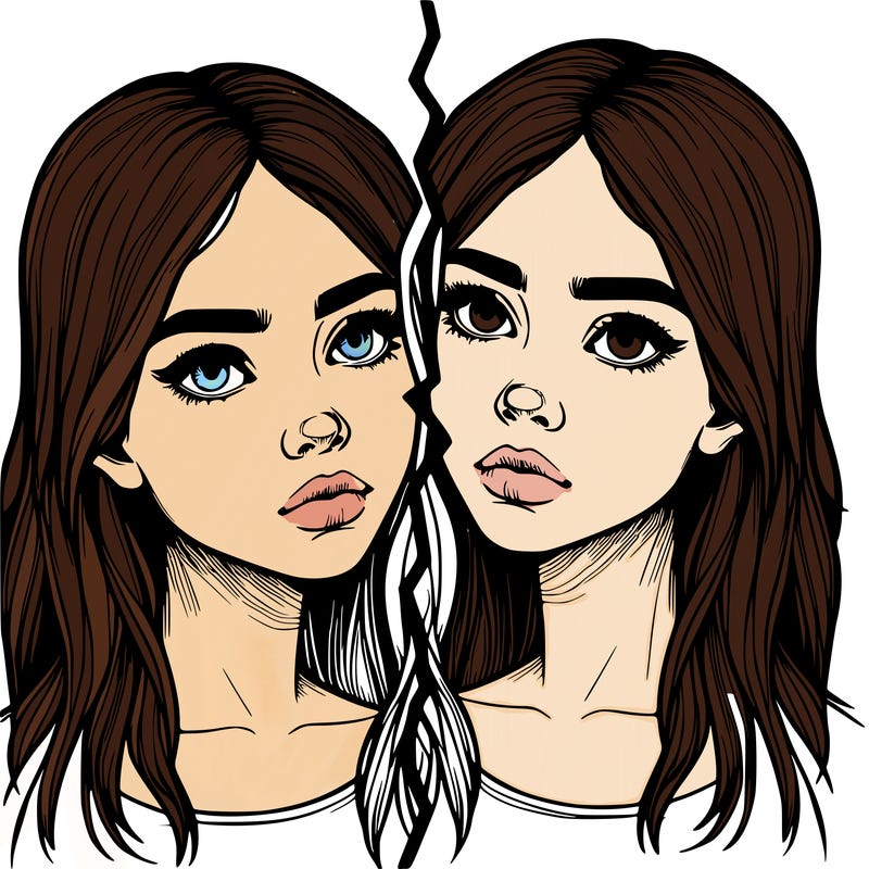 realistic girl split