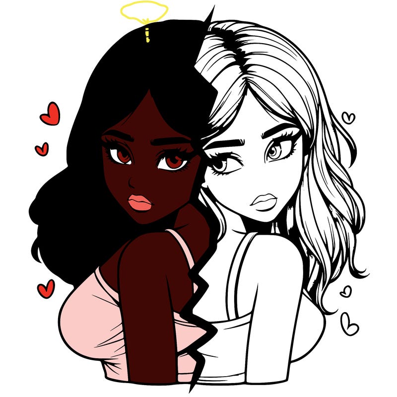 realistic girl split