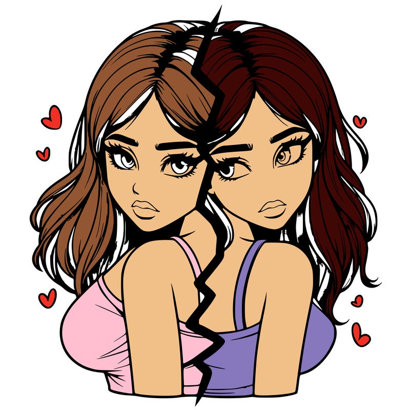 realistic girl split