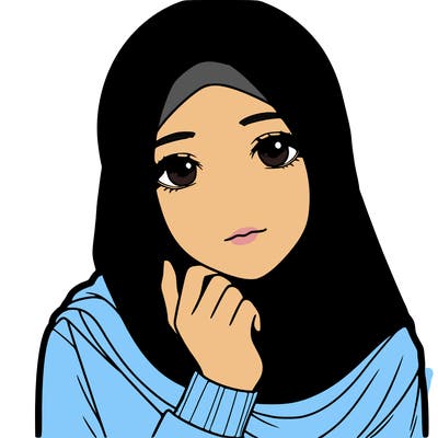 a realistic girl with an hijab