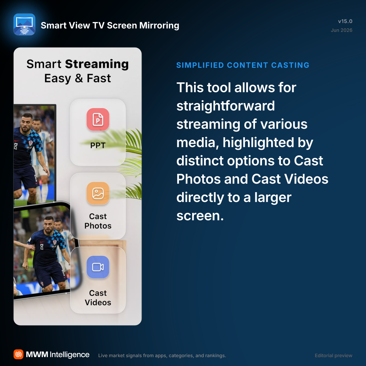 Smart View TV Screen Mirroring - Utilities App | MWM