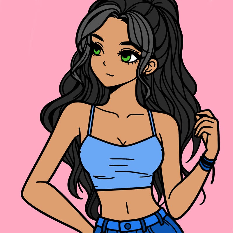 girl in crop top