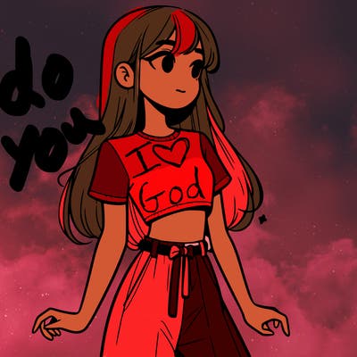 girl in a cute crop top