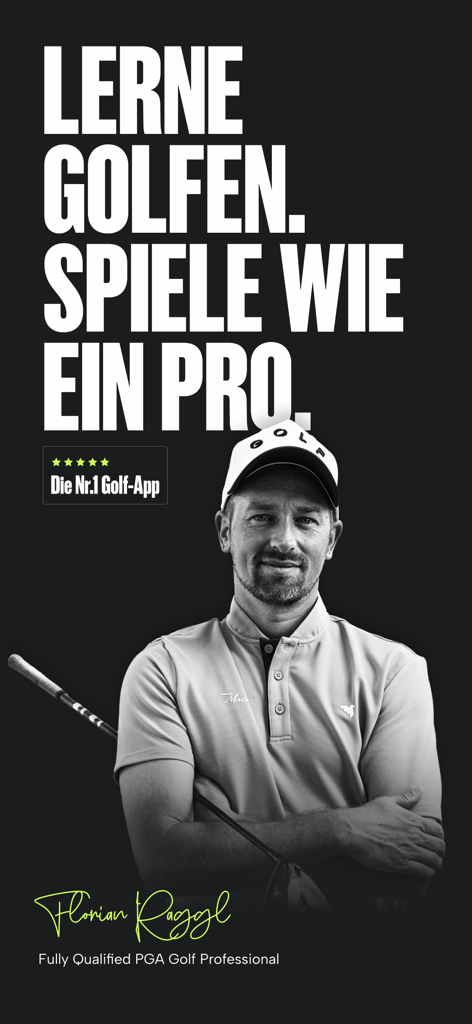 Raggl Golf Training - PGA Professional Florian Raggl presenting the Raggl Golf Training app