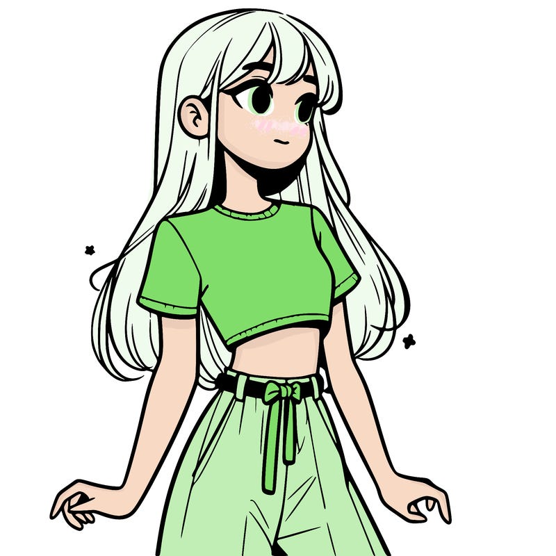 girl in a cute crop top