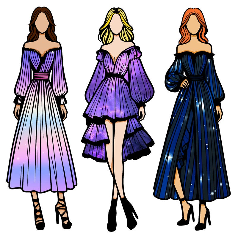 fashion models dresses