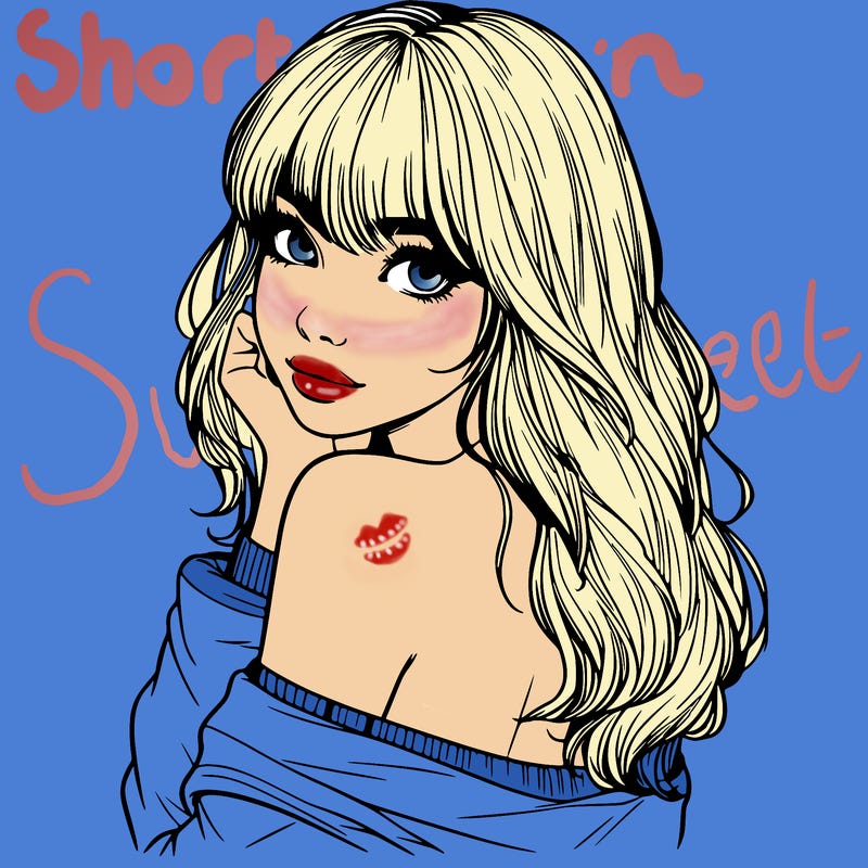 realistic girl with bangs looking over her shoulder