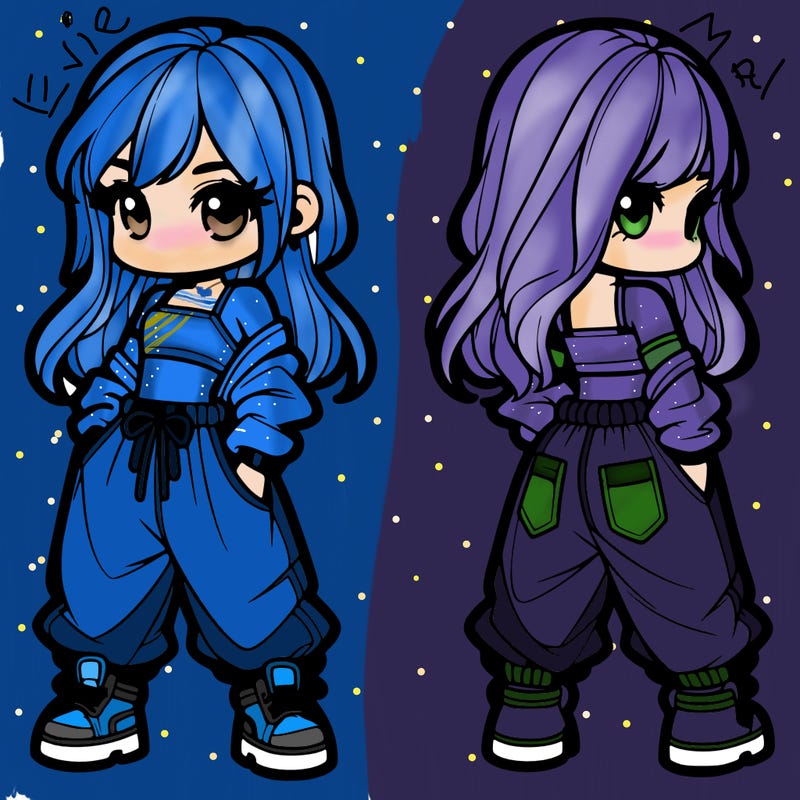 girl in crop top and baggy pants