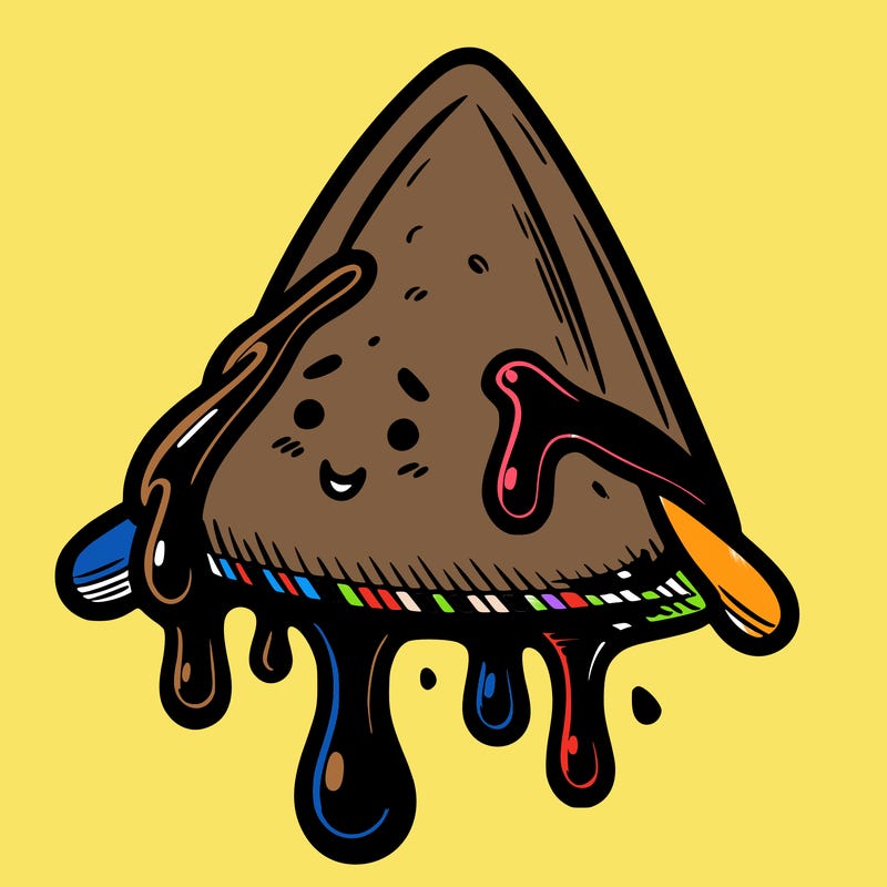 samosa: with dripping chutney